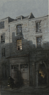 The house in Maiden Lane where Turner was born, c.1850s DV307 no.70 House where Turner was born, from a print.png
