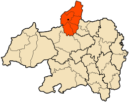 Distretto di Djaâfra – Mappa