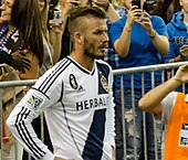 David Beckham en mai 2012 avec les Los Angeles Galaxy.