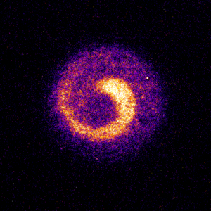 Diocotron instability in a pure antiproton plasma. File by Rcaravit