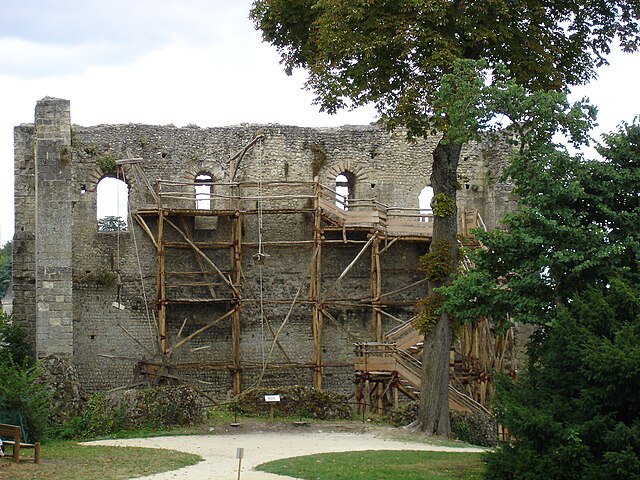 Remains of the fortress of Langeais, built by Fulk III