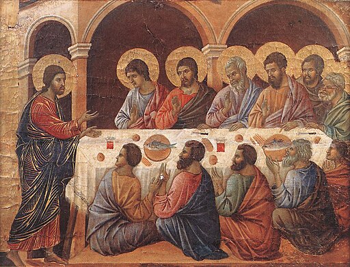 Duccio di Buoninsegna - Appearance While the Apostles are at Table - WGA06738