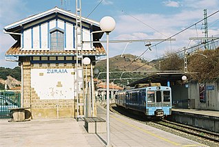 <span class="mw-page-title-main">Zumaia station</span> Railway station in Zumaia, Basque Country, Spain