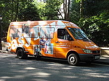 An easyBus airport shuttle bus in England EasyBus 93.jpg