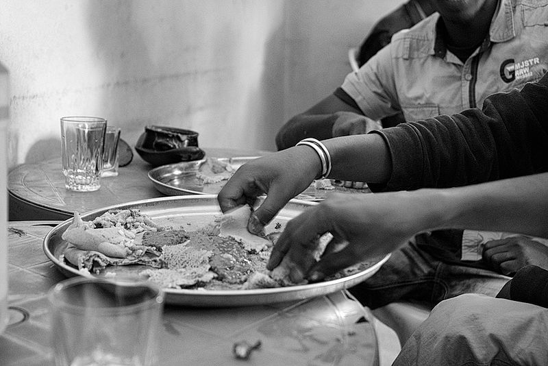 File:Eating Injera, Ethiopia (14683490675).jpg