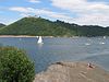 Lake Edersee: view of the castle Waldeck