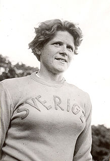 Eivor Olson Swedish shot putter and javelin thrower