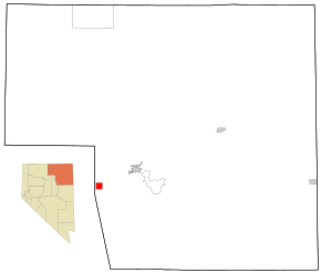 Elko County Nevada Incorporated and Unincorporated areas Carlin Highlighted.svg