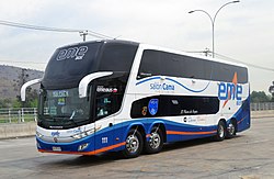 Marcopolo Paradiso G7 1800DD de la empresa chilena Eme Bus.