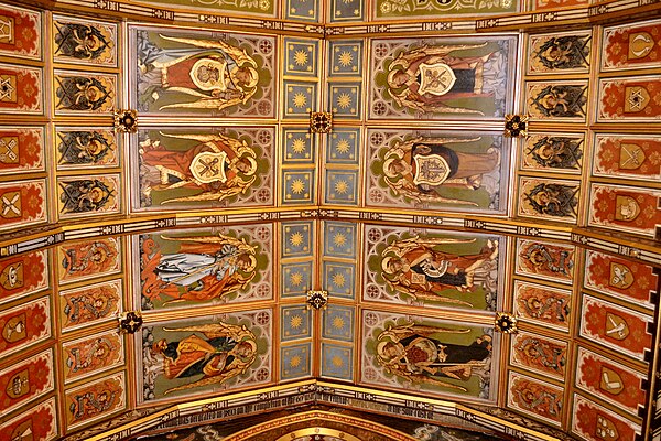 St Mary Magdalene, Enfield. The ceiling