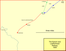 The Epsom and Leatherhead Railway in 1859 Epsom&leather1859.png