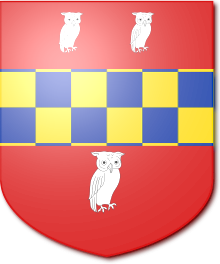 Escutcheon of Stepney Baronets of Prendergast (1621).svg