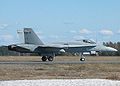 Finnish airforce F/A-18 at Rissala airport