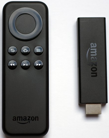 First generation Fire-TV Stick with remote (without voice search, codenamed "Inigo"[27])
