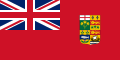 未有正式國徽之前，政府建築物掛右便有加拿大盾徽嘅紅船旗