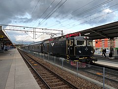 Langeafstandstrein opweg naar Stockholm.