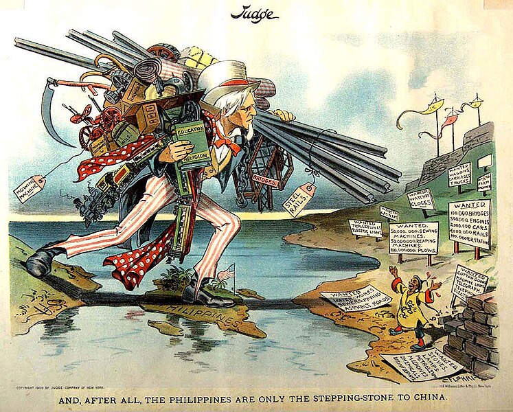 Datei Flohri Cartoon About The Philippines As A Bridge To China Jpg Wikipedia