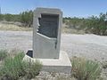 Adamsville Ghost Town Marker.