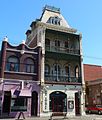 Four storey terrace with mansard roof on Johnston street