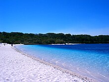 Lake McKenzie on Fraser Island was the location of the final Roadblock and the finish line. Fraser Island a05 lake mckenzie.jpg