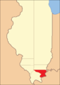 Территория округа с 1815 по 1816 года