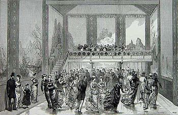 1876 ​​yılında glaciarium'un içi