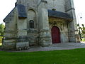 Goupillières (Eure, Fr) Chiesa di Notre-Dame, base della torre.JPG