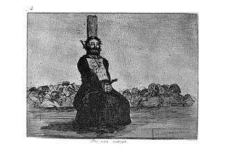 A priest executed by garotte by French forces under Napoleon for carrying a navaja Goya-Guerra (34).jpg