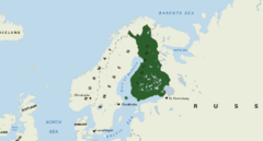Położenie Wielkiego Księstwa Finlandii