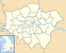 Map of London Greater London UK district map (blank).svg
