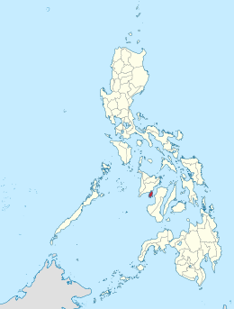 Locatie van Guimaras in de Filipijnen