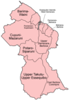 Regions in Guyana.