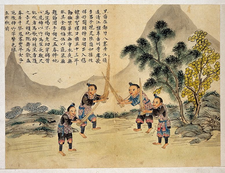 File:Hei Miao. Four men of the Hei Miao (Black Miao) Wellcome L0031301.jpg