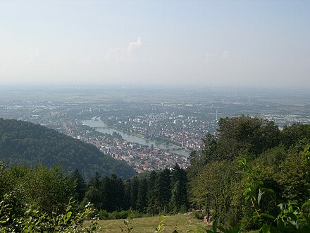 Heidelberg seen from Königstuhl