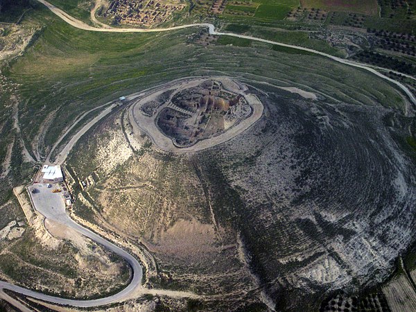 Aerial photo of Herodium from the southwest