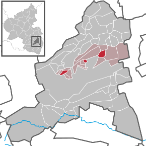 Poziția Herxheim am Berg pe harta districtului Bad Dürkheim