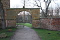 Garden wall with archway