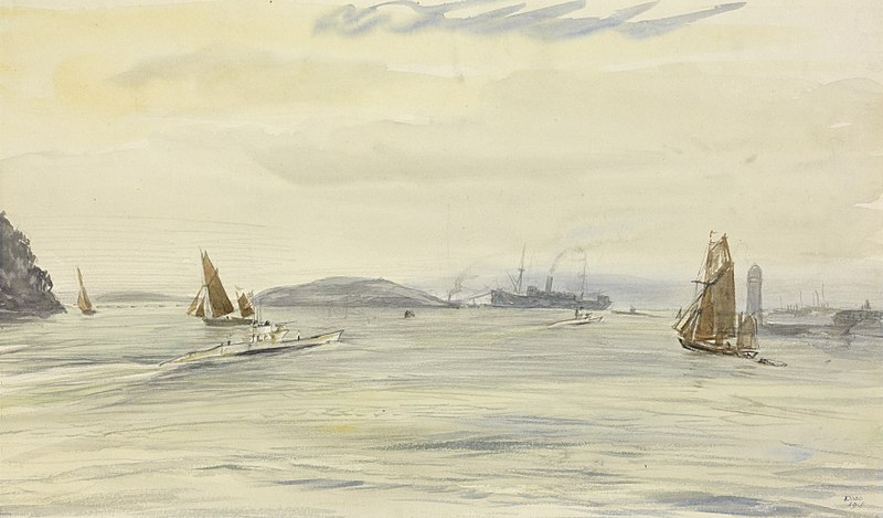 File:Hm Submarines L6 and L8 making Plymouth Sound Art.IWMART1110.jpg