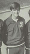 Hawkins in the 1970 Burlingame High School yearbook Howie Hawkins 1970 yearbook.png