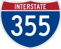 Interstate 355 Markierung