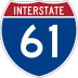 Interstate 61 marker