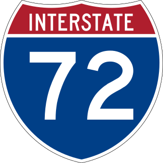 <span class="mw-page-title-main">Interstate 72</span> Interstate Highway in Illinois and Missouri
