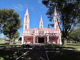Katholieke kerk Santa Rosa de Lima in het centrum van de gelijknamige gemeente