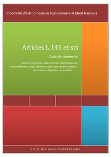 Description de l'image Indemnité d'éviction dans le bail commercial (droit français) .pdf.
