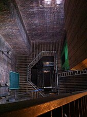 Interior view looking down from the 8th floor Inside UOB Clock Tower.JPG