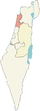 Localização do distrito de Haifa