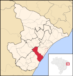 Itaporanga d'Ajuda - Carte