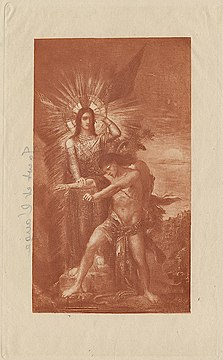 Charles Albert Waltner after Gustave Moreau, Jacob and the Angel, after 1898, collotype on Japanese paper Jacob and the Angel.jpg