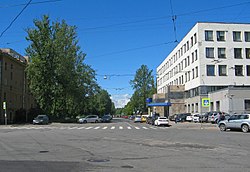 Вид от улицы Курчатова