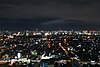 Jakarta cityscape during night time, taken from 27th floor; 2013.jpg